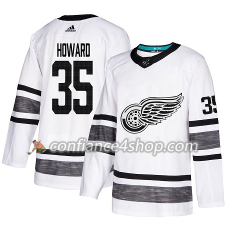 Adidas Maillot de Hockey Detroit Red Wings Jimmy Howard 35 2019 All-Star Blanc Authentic - Homme